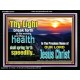 THY HEALTH WILL SPRING FORTH SPEEDILY  Custom Inspiration Scriptural Art Acrylic Frame  GWAMEN10319  