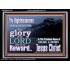 THE GLORY OF THE LORD WILL BE UPON YOU  Custom Inspiration Scriptural Art Acrylic Frame  GWAMEN10320  "33x25"