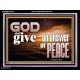 LORD GOD ALMIGHTY GIVE YOU ANSWER OF PEACE  Bible Verse for Home Acrylic Frame  GWAMEN10331  