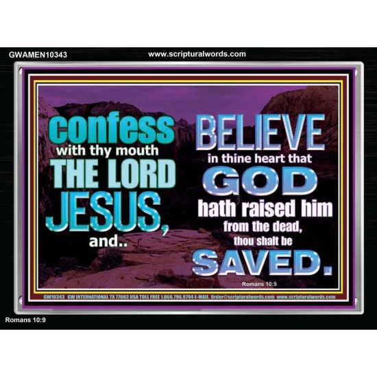 IN CHRIST JESUS IS ULTIMATE DELIVERANCE  Bible Verse for Home Acrylic Frame  GWAMEN10343  