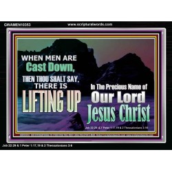 THOU SHALL SAY LIFTING UP  Ultimate Inspirational Wall Art Picture  GWAMEN10353  "33x25"