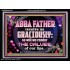ABBA FATHER RECEIVE US GRACIOUSLY  Ultimate Inspirational Wall Art Acrylic Frame  GWAMEN10362  "33x25"
