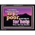 BE COMPASSIONATE LISTEN TO THE CRY OF THE POOR   Righteous Living Christian Acrylic Frame  GWAMEN10366  "33x25"