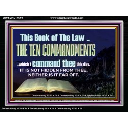 DO NOT IGNORE THE TEN COMMANDMENTS  Unique Power Bible Acrylic Frame  GWAMEN10373  "33x25"