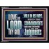 WALK IN ALL THE WAYS OF THE LORD  Righteous Living Christian Acrylic Frame  GWAMEN10375  "33x25"