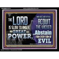 THE LORD GOD ALMIGHTY GREAT IN POWER  Sanctuary Wall Acrylic Frame  GWAMEN10379  "33x25"