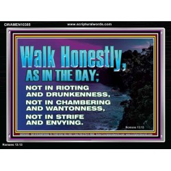 WALK HONESTLY ALL THE TIME  Eternal Power Picture  GWAMEN10385  "33x25"