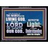 THE WORDS OF LIVING GOD GIVETH LIGHT  Unique Power Bible Acrylic Frame  GWAMEN10409  "33x25"