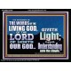 THE WORDS OF LIVING GOD GIVETH LIGHT  Unique Power Bible Acrylic Frame  GWAMEN10409  