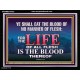 LIFE OF FLESH IS THE BLOOD EAT NO MANNER OF FLESH WITH BLOOD  Church Acrylic Frame  GWAMEN10422  