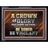 CROWN OF GLORY FOR OVERCOMERS  Scriptures Décor Wall Art  GWAMEN10440  "33x25"