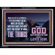 WHAT THE LORD GOD HAS PREPARE FOR THOSE WHO LOVE HIM  Scripture Acrylic Frame Signs  GWAMEN10453  