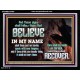 IN MY NAME SHALL THEY CAST OUT DEVILS  Christian Quotes Acrylic Frame  GWAMEN10460  