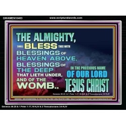 DO YOU WANT BLESSINGS OF THE DEEP  Christian Quote Acrylic Frame  GWAMEN10463  