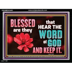 BE DOERS AND NOT HEARER OF THE WORD OF GOD  Bible Verses Wall Art  GWAMEN10483  "33x25"