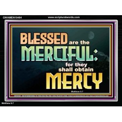 THE MERCIFUL SHALL OBTAIN MERCY  Religious Art  GWAMEN10484  "33x25"