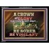 CROWN OF GLORY THAT FADETH NOT BE SOBER BE VIGILANT  Contemporary Christian Paintings Acrylic Frame  GWAMEN10501  "33x25"