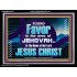 FOUND FAVOUR IN THE EYES OF JEHOVAH  Religious Art Acrylic Frame  GWAMEN10515  "33x25"