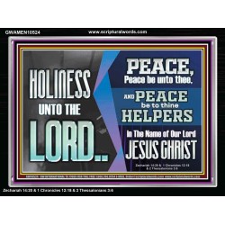 HOLINESS UNTO THE LORD  Righteous Living Christian Picture  GWAMEN10524  "33x25"