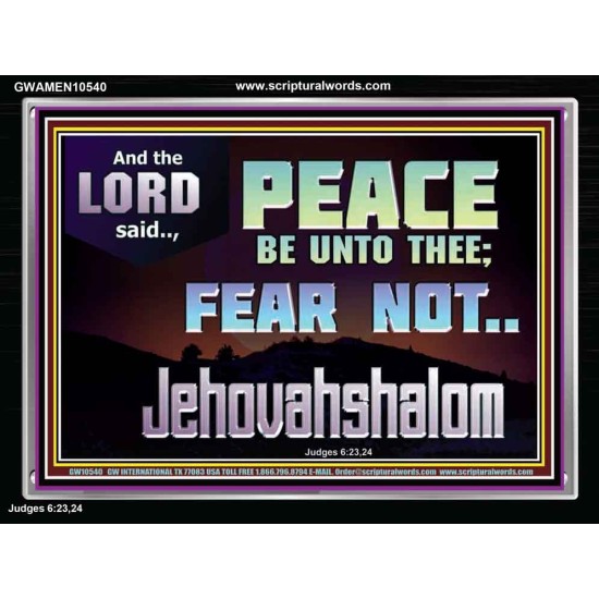 JEHOVAHSHALOM PEACE BE UNTO THEE  Christian Paintings  GWAMEN10540  