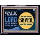 WALK IN THE NAME OF THE LORD JEHOVAH  Christian Art Acrylic Frame  GWAMEN10545  