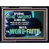 THE WORD IS NIGH THEE  Christian Quotes Acrylic Frame  GWAMEN10555  "33x25"