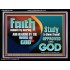 FAITH COMES BY HEARING THE WORD OF CHRIST  Christian Quote Acrylic Frame  GWAMEN10558  "33x25"