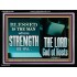 BLESSED IS THE MAN WHOSE STRENGTH IS IN THE LORD  Christian Paintings  GWAMEN10560  "33x25"