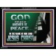 GOD SHALL GIVE YOU AN ANSWER OF PEACE  Christian Art Acrylic Frame  GWAMEN10569  