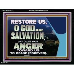 GOD OF OUR SALVATION  Scripture Wall Art  GWAMEN10573  "33x25"