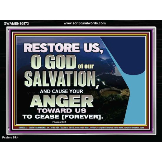 GOD OF OUR SALVATION  Scripture Wall Art  GWAMEN10573  