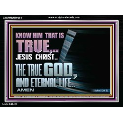 JESUS CHRIST THE TRUE GOD AND ETERNAL LIFE  Christian Wall Art  GWAMEN10581  "33x25"