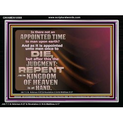 AN APPOINTED TIME TO MAN UPON EARTH  Art & Wall Décor  GWAMEN10588  "33x25"