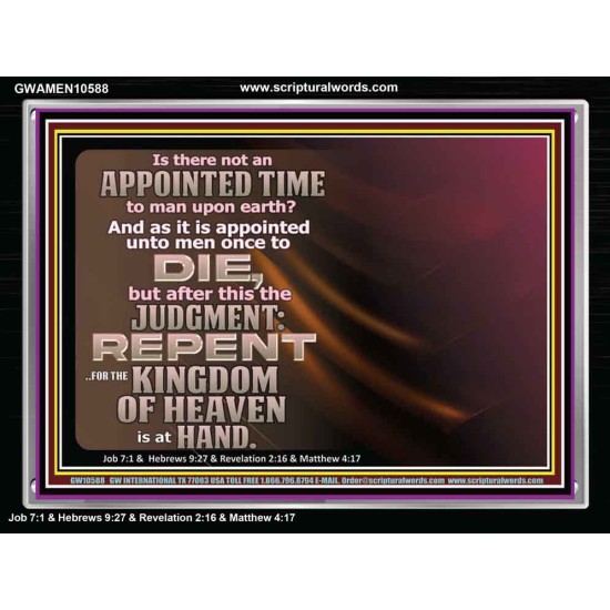 AN APPOINTED TIME TO MAN UPON EARTH  Art & Wall Décor  GWAMEN10588  