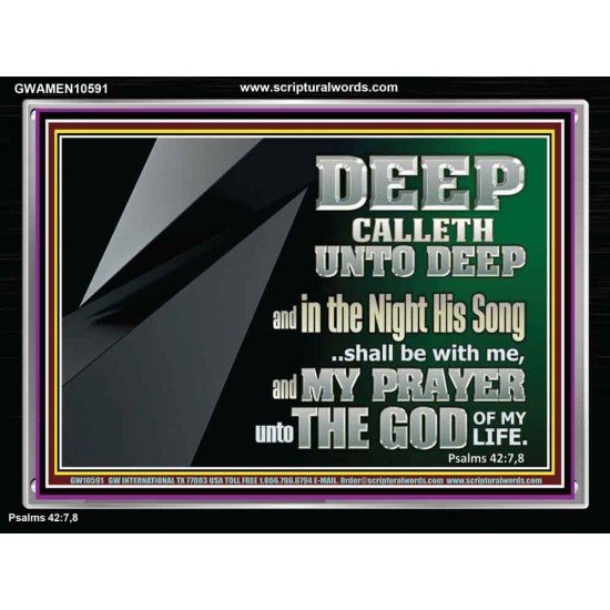 DEEP CALLETH UNTO DEEP  Modern Wall Art  GWAMEN10591  