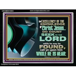 SEEK YE THE LORD WHILE HE MAY BE FOUND  Unique Scriptural ArtWork  GWAMEN10603  
