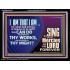 I AM THAT I AM GREAT AND MIGHTY GOD  Bible Verse for Home Acrylic Frame  GWAMEN10625  "33x25"