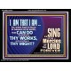 I AM THAT I AM GREAT AND MIGHTY GOD  Bible Verse for Home Acrylic Frame  GWAMEN10625  