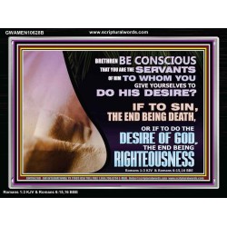 GIVE YOURSELF TO DO THE DESIRES OF GOD  Inspirational Bible Verses Acrylic Frame  GWAMEN10628B  