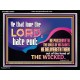 THE LORD DELIVERETH OUT OF THE HAND OF THE WICKED  Ultimate Power Acrylic Frame  GWAMEN10683  