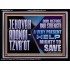 JEHOVAH ADONAI  TZVAOT OUR REFUGE AND STRENGTH  Ultimate Inspirational Wall Art Acrylic Frame  GWAMEN10710  "33x25"