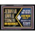 JEHOVAH ADONAI TZIDKENU OUR RIGHTEOUSNESS EVER PRESENT HELP  Unique Scriptural Acrylic Frame  GWAMEN10711  "33x25"