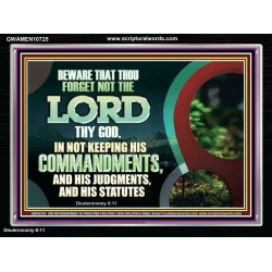 FORGET NOT THE LORD THY GOD  Bible Verses Art Prints  GWAMEN10725  "33x25"
