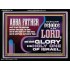 ABBA FATHER SHALL SCATTER ALL OUR ENEMIES AND WE SHALL REJOICE IN THE LORD  Bible Verses Acrylic Frame  GWAMEN10740  "33x25"