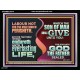 LABOUR NOT FOR THE MEAT WHICH PERISHETH  Bible Verse Acrylic Frame  GWAMEN10741  