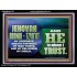 JEHOVAI ADONAI - TZVA'OT OUR GOODNESS FORTRESS HIGH TOWER DELIVERER AND SHIELD  Christian Quote Acrylic Frame  GWAMEN10754  "33x25"