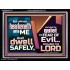 WHOSO HEARKENETH UNTO THE LORD SHALL DWELL SAFELY  Christian Artwork  GWAMEN10767  "33x25"