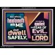 WHOSO HEARKENETH UNTO THE LORD SHALL DWELL SAFELY  Christian Artwork  GWAMEN10767  