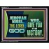 JEHOVAHNISSI THE LORD GOD WHO GIVE YOU THE VICTORY  Bible Verses Wall Art  GWAMEN10774  "33x25"