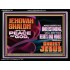 JEHOVAH SHALOM THE PEACE OF GOD KEEP YOUR HEARTS AND MINDS  Bible Verse Wall Art Acrylic Frame  GWAMEN10782  "33x25"